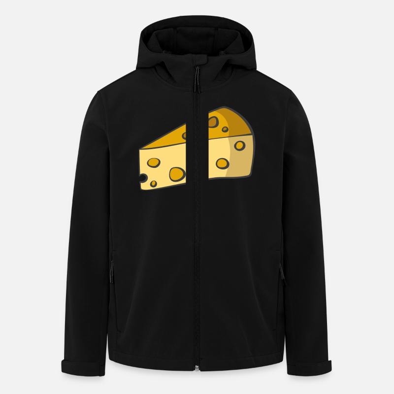 Käse - Recycelte Männer Softshell-Jacke von Stanley/Stella - Schwarz