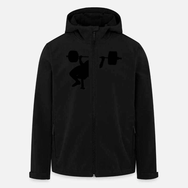 Bankdrücken - Recycelte Männer Softshell-Jacke von Stanley/Stella - Schwarz