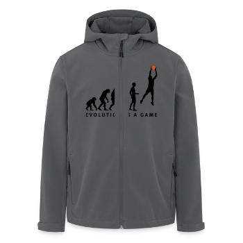 evolution_basketball_062011_b_2c - Veste softshell homme en polyester recyclé Stanley/Stella - noir - Devant - AI Model Male 185 light (185cm)