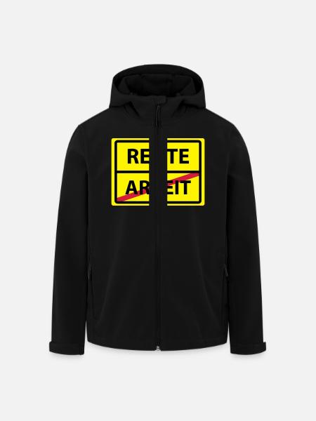 arbeit rente - Recycelte Männer Softshell-Jacke von Stanley/Stella - Schwarz