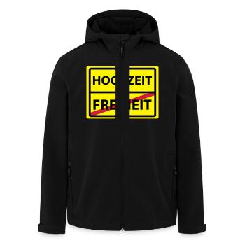 freiheit hochzeit junggesellenabschied braut - Recycelte Männer Softshell-Jacke von Stanley/Stella - Schwarz - Vorne - AI Model Male 185 light (185cm)