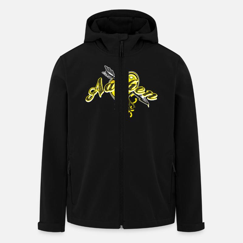 Aachen - Veste softshell homme en polyester recyclé Stanley/Stella - noir