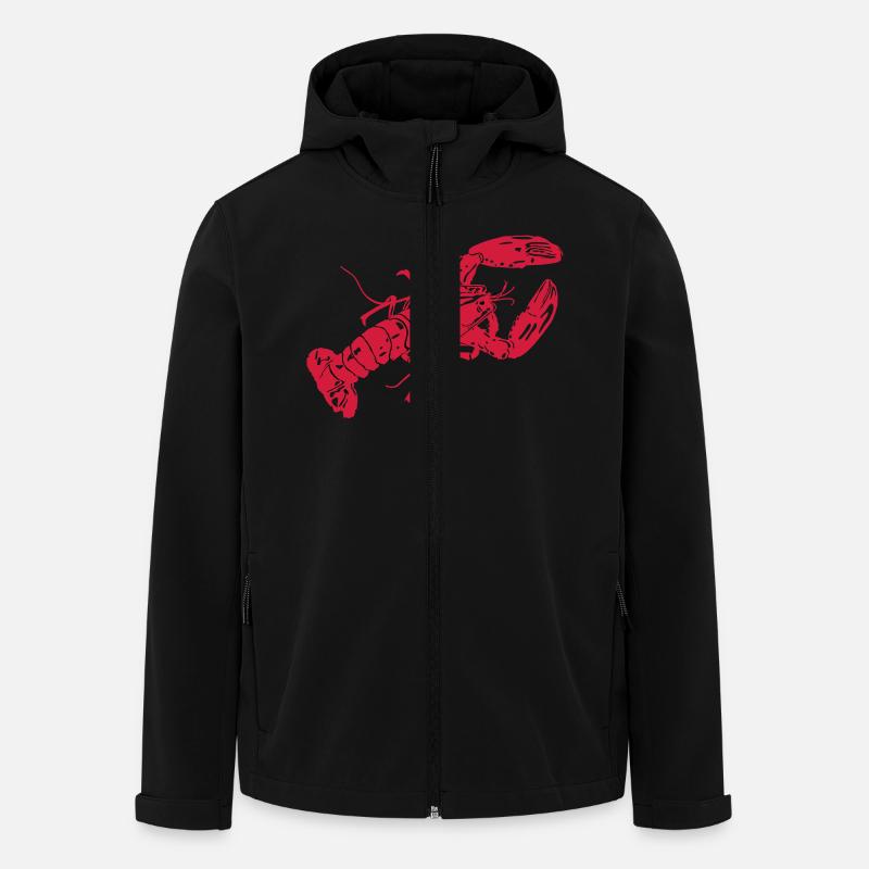 LobsterWhiteTee - Men’s Recycled Softshell Jacket by Stanley/Stella - black