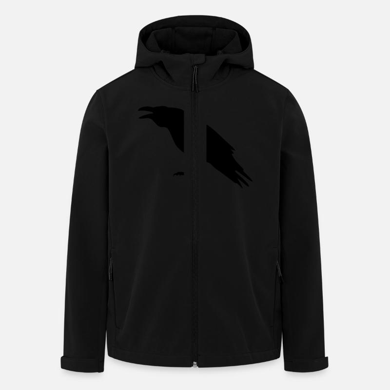 Rabe - Recycelte Männer Softshell-Jacke von Stanley/Stella - Schwarz
