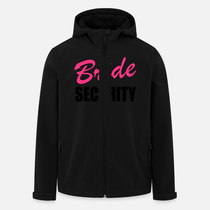 Bride security - Recycelte Männer Softshell-Jacke von Stanley/Stella - Schwarz