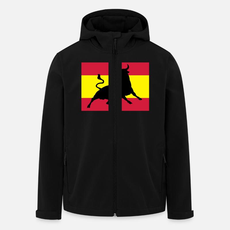 Viva España - Recycelte Männer Softshell-Jacke von Stanley/Stella - Schwarz