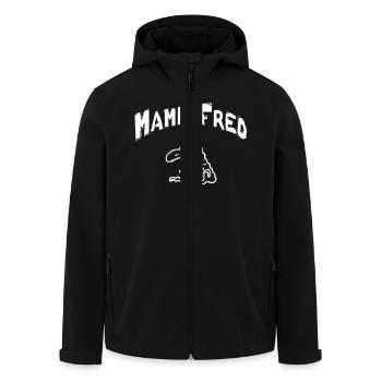 Mampffred(weiss).png - Recycelte Männer Softshell-Jacke von Stanley/Stella - Schwarz - Vorne - AI Model Male 185 light (185cm)