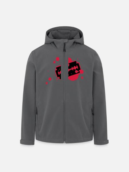 Rasierklinge mit Blut - Recycelte Männer Softshell-Jacke von Stanley/Stella - Schwarz