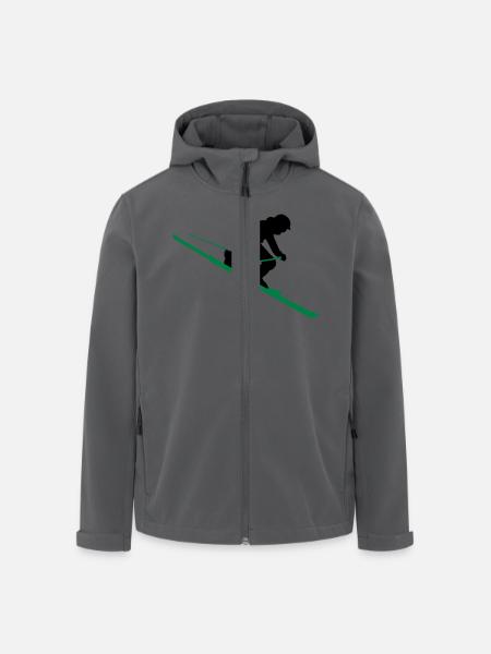 telemarker - Recycelte Männer Softshell-Jacke von Stanley/Stella - Schwarz