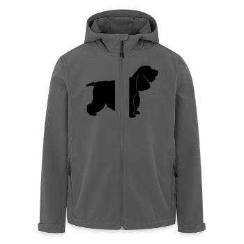Cocker Spaniel - Veste softshell homme en polyester recyclé Stanley/Stella - noir - Devant - AI Model Male 185 light (185cm)