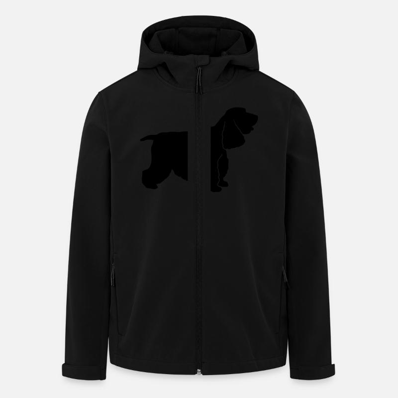 Cocker Spaniel - Veste softshell homme en polyester recyclé Stanley/Stella - noir