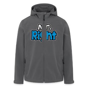 Mr. Rght - Recycelte Männer Softshell-Jacke von Stanley/Stella - Schwarz - Vorne - AI Model Male 185 light (185cm)