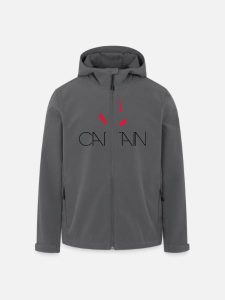 Captain Cool Anchor Logo - Men’s Recycled Softshell Jacket by Stanley/Stella - black