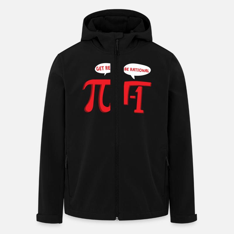 MATHS GETS REAL - Recycelte Männer Softshell-Jacke von Stanley/Stella - Schwarz