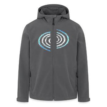 Spiral galaxy, universe, cosmos, milky way - Men’s Recycled Softshell Jacket by Stanley/Stella - anthracite - Front - AI Model Male 185 light (185cm)