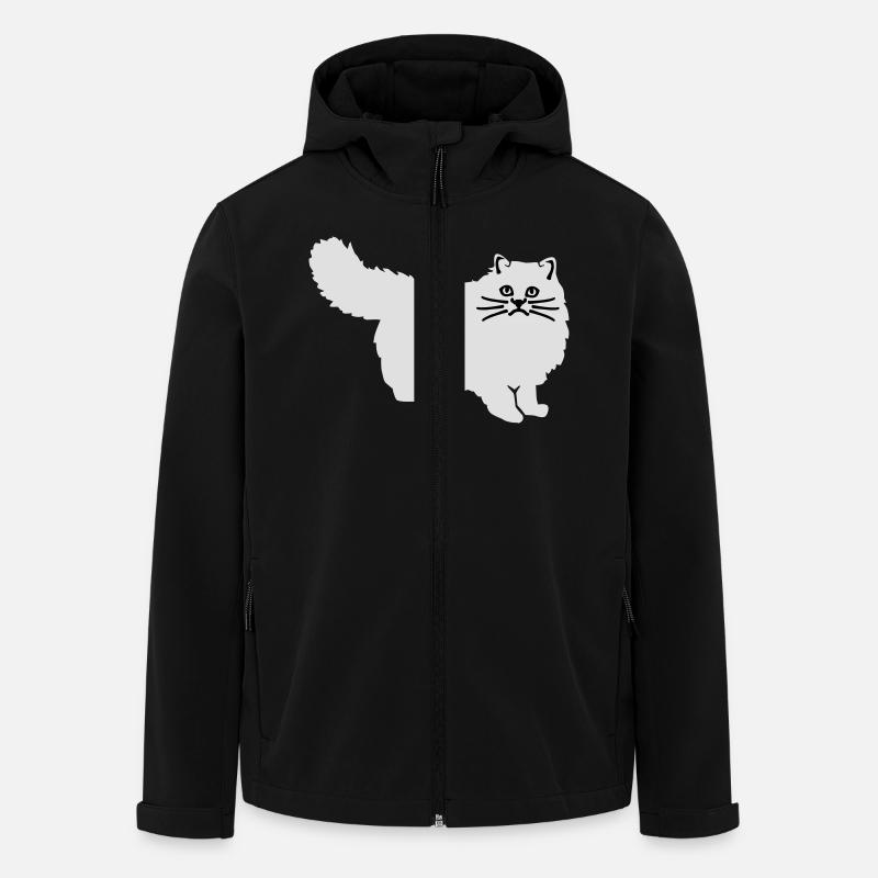 Cat - Men’s Recycled Softshell Jacket by Stanley/Stella - black