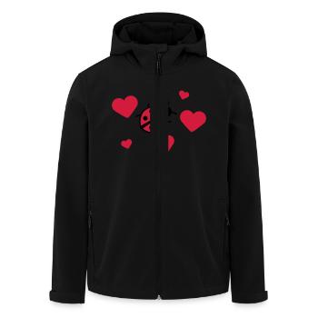 Little cute sweet ladybug - Men’s Recycled Softshell Jacket by Stanley/Stella - black - Front - AI Model Male 185 light (185cm)