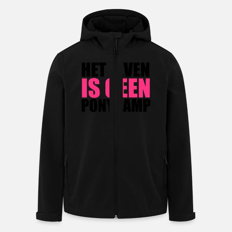 Het Leven is geen Ponykamp - Veste softshell homme en polyester recyclé Stanley/Stella - noir