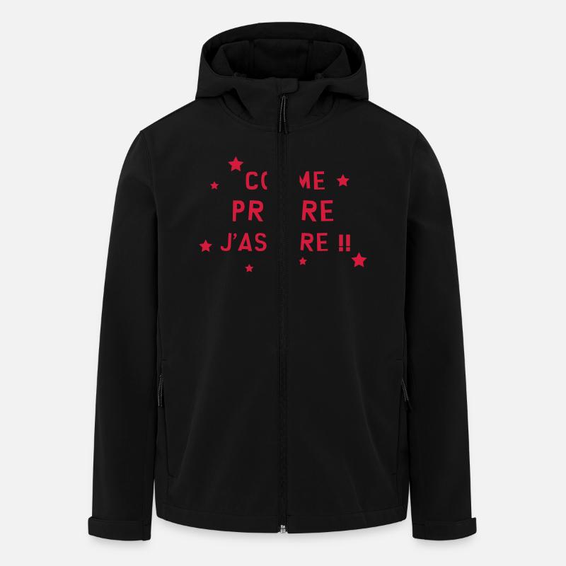Prêtre / Pretre / Curé / Catho / Catholique - Veste softshell homme en polyester recyclé Stanley/Stella - noir