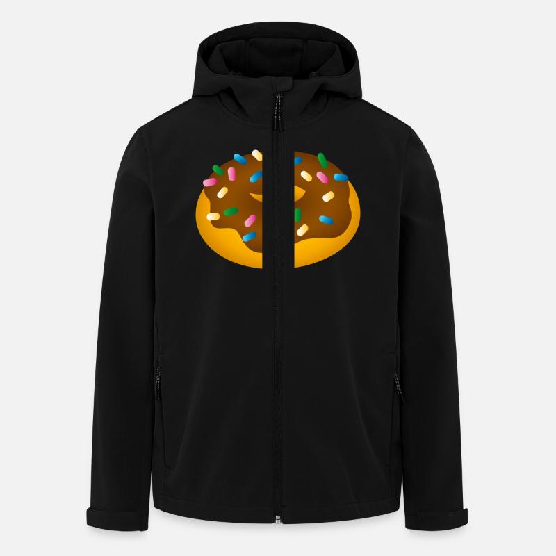 Smiley Donut - Recycelte Männer Softshell-Jacke von Stanley/Stella - Schwarz