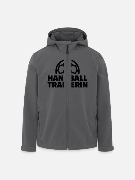 Handball - Recycelte Männer Softshell-Jacke von Stanley/Stella - Schwarz