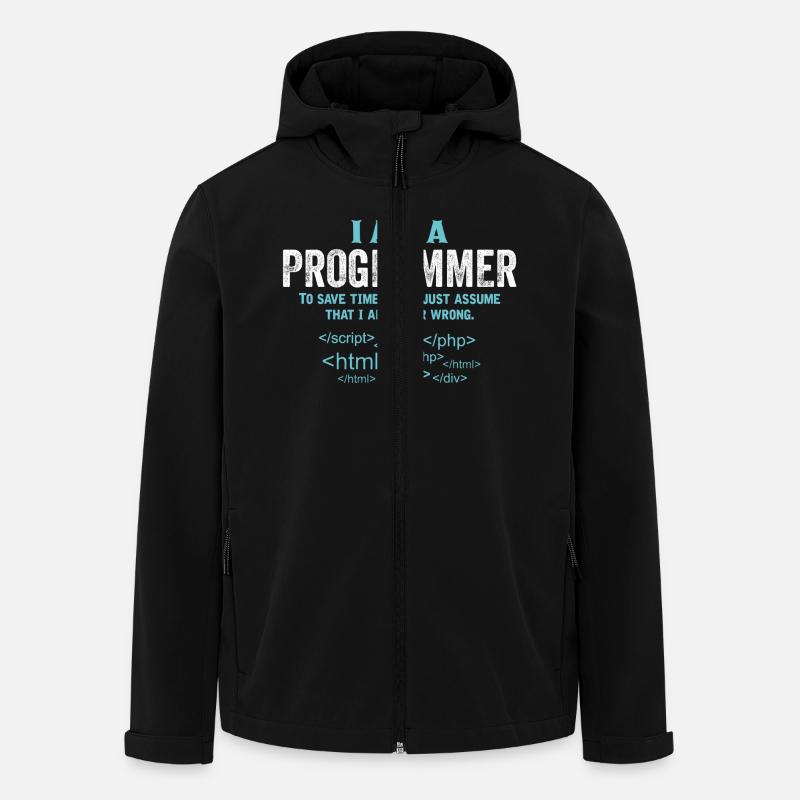 I Am A Programmer... - Men’s Recycled Softshell Jacket by Stanley/Stella - black