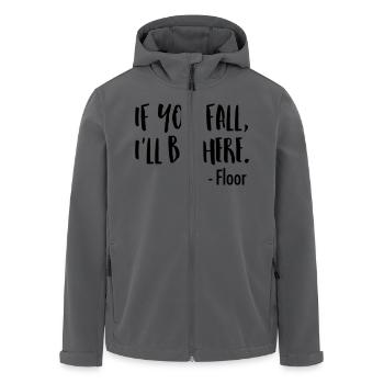 If You Fall, I'll Be There. -Floor - Veste softshell homme en polyester recyclé Stanley/Stella - noir - Devant - AI Model Male 185 light (185cm)