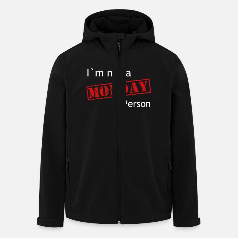 I' m not a Monday Person - Men’s Recycled Softshell Jacket by Stanley/Stella - black