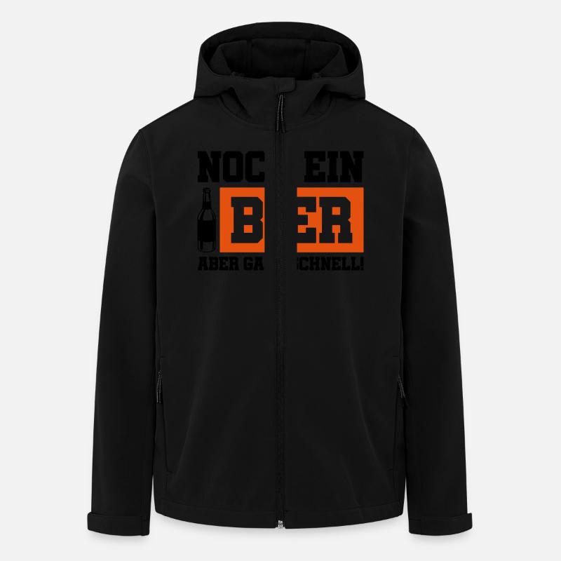 noch ein bier schnell - Recycelte Männer Softshell-Jacke von Stanley/Stella - Schwarz