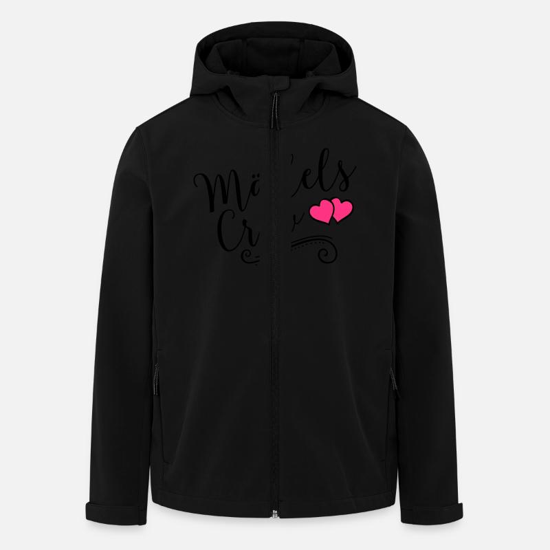 maedels crew heart - Recycelte Männer Softshell-Jacke von Stanley/Stella - Schwarz