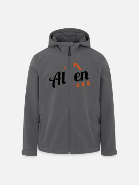 alpen tour design - Recycelte Männer Softshell-Jacke von Stanley/Stella - Schwarz