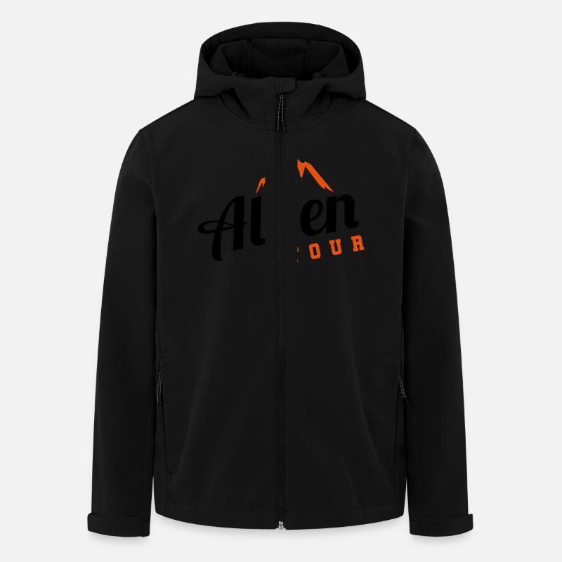 alpen tour design - Recycelte Männer Softshell-Jacke von Stanley/Stella - Schwarz
