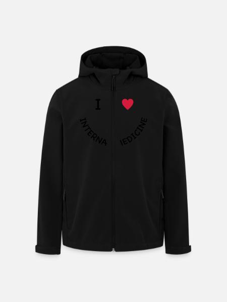 I love internal medicine - Men’s Recycled Softshell Jacket by Stanley/Stella - black