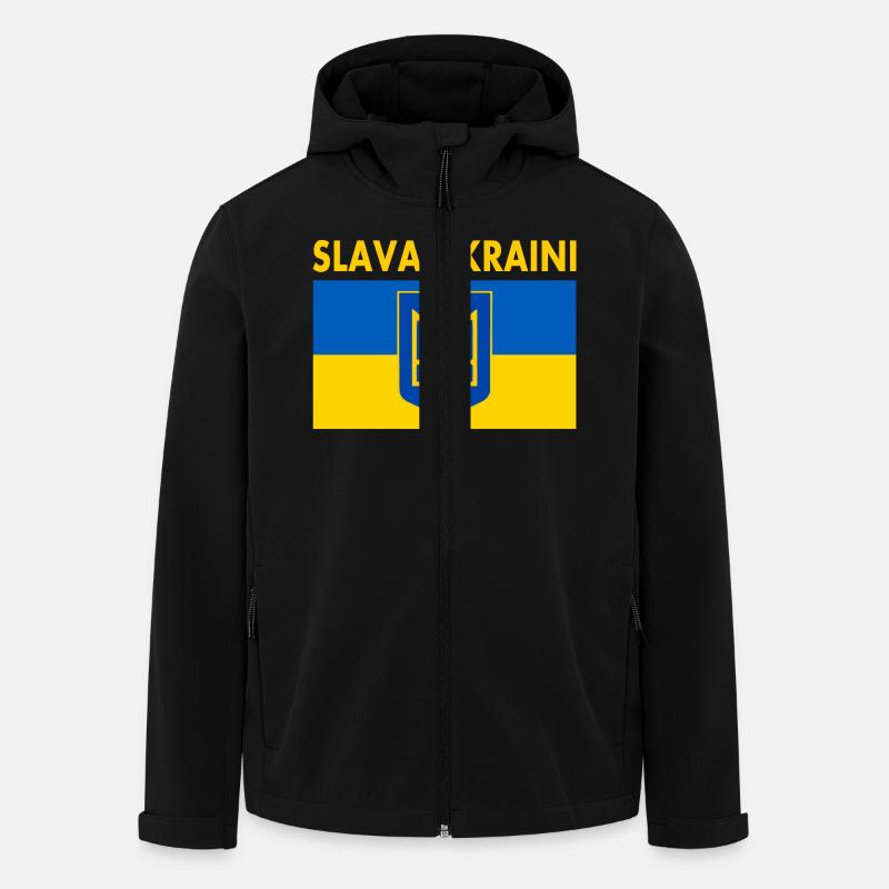 Slava ukraini - Recycelte Männer Softshell-Jacke von Stanley/Stella - Schwarz
