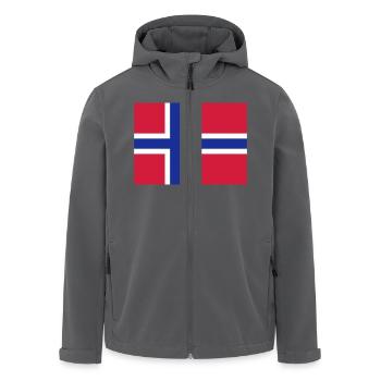 Drapeau Norvège / Norway flag - Veste softshell homme en polyester recyclé Stanley/Stella - noir - Devant - AI Model Male 185 light (185cm)