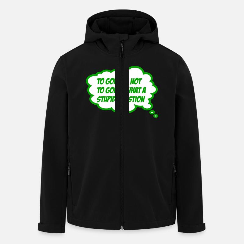 golf - Recycelte Männer Softshell-Jacke von Stanley/Stella - Schwarz