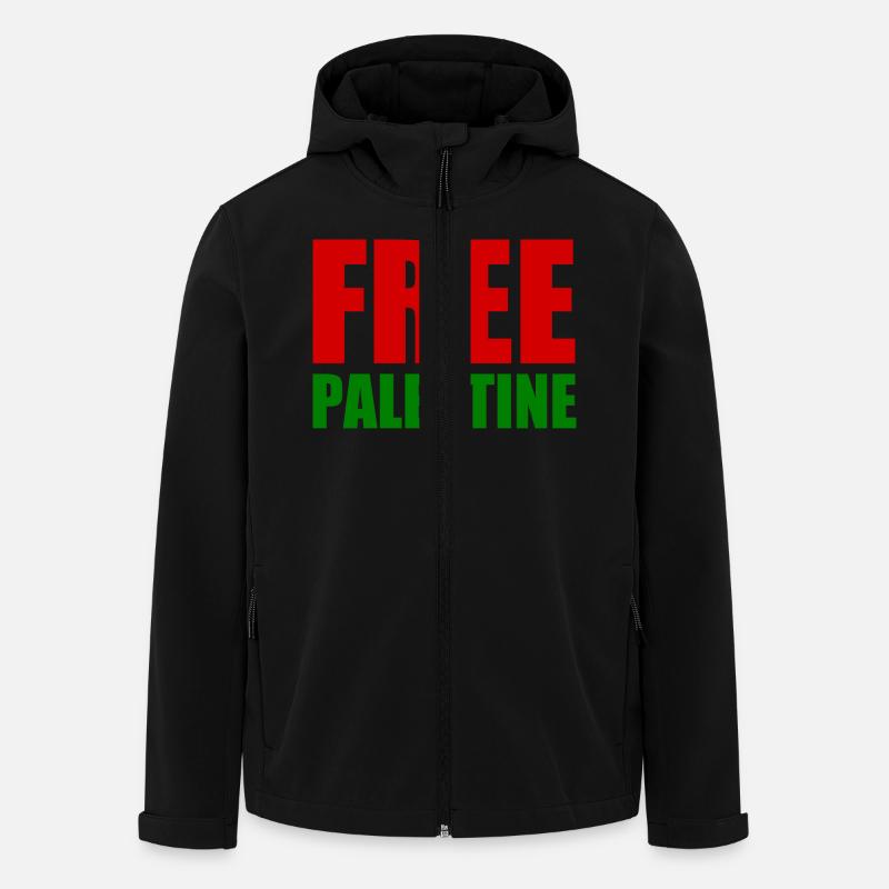 Free palestine - Recycelte Männer Softshell-Jacke von Stanley/Stella - Schwarz