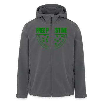 Free palestine wassermelone melone - Recycelte Männer Softshell-Jacke von Stanley/Stella - Schwarz - Vorne - AI Model Male 185 light (185cm)