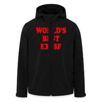 worlds best ex bf - Recycelte Männer Softshell-Jacke von Stanley/Stella - Schwarz - Vorne - AI Model Male 185 light (185cm)
