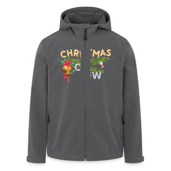 Christmas Crew Fichtenzweig - Recycelte Männer Softshell-Jacke von Stanley/Stella - Schwarz - Vorne - AI Model Male 185 light (185cm)