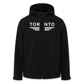 Toronto Fan-T-Shirt für Kanada-Liebhaber - Recycelte Männer Softshell-Jacke von Stanley/Stella - Schwarz - Vorne - AI Model Male 185 light (185cm)