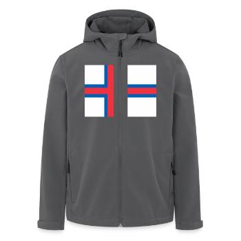 Faroe Islands - Men’s Recycled Softshell Jacket by Stanley/Stella - black - Front - AI Model Male 185 light (185cm)