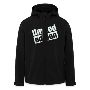 Limited Edition - Men’s Recycled Softshell Jacket by Stanley/Stella - black - Front - AI Model Male 185 light (185cm)