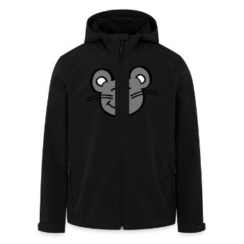 Maus Mäuschen Süße Kleine Ratte Nager Freundlich - Recycelte Männer Softshell-Jacke von Stanley/Stella - Schwarz - Vorne - AI Model Male 185 light (185cm)