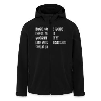 JONE WASTE YORE TOYE MONME YORALL REDIII THE VOICE - Recycelte Männer Softshell-Jacke von Stanley/Stella - Schwarz - Vorne - AI Model Male 185 light (185cm)