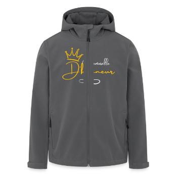 Bridesmaid Crown - Bride Gift - Men’s Recycled Softshell Jacket by Stanley/Stella - black - Front - AI Model Male 185 light (185cm)
