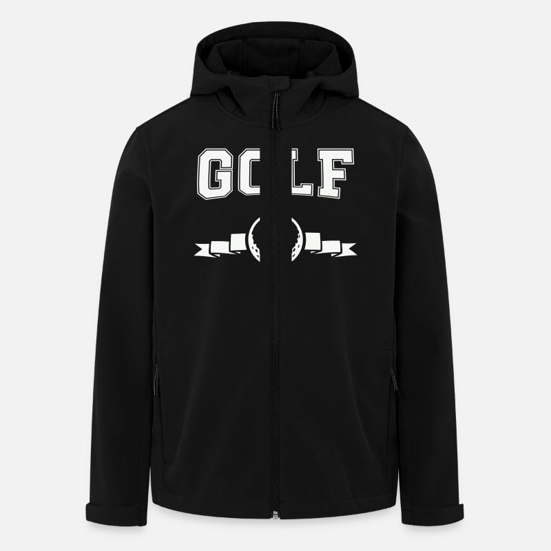 golf logo - Recycelte Männer Softshell-Jacke von Stanley/Stella - Schwarz