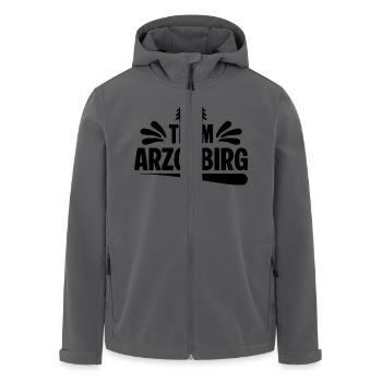 Team Erzgebirge - Recycelte Männer Softshell-Jacke von Stanley/Stella - Schwarz - Vorne - AI Model Male 185 light (185cm)