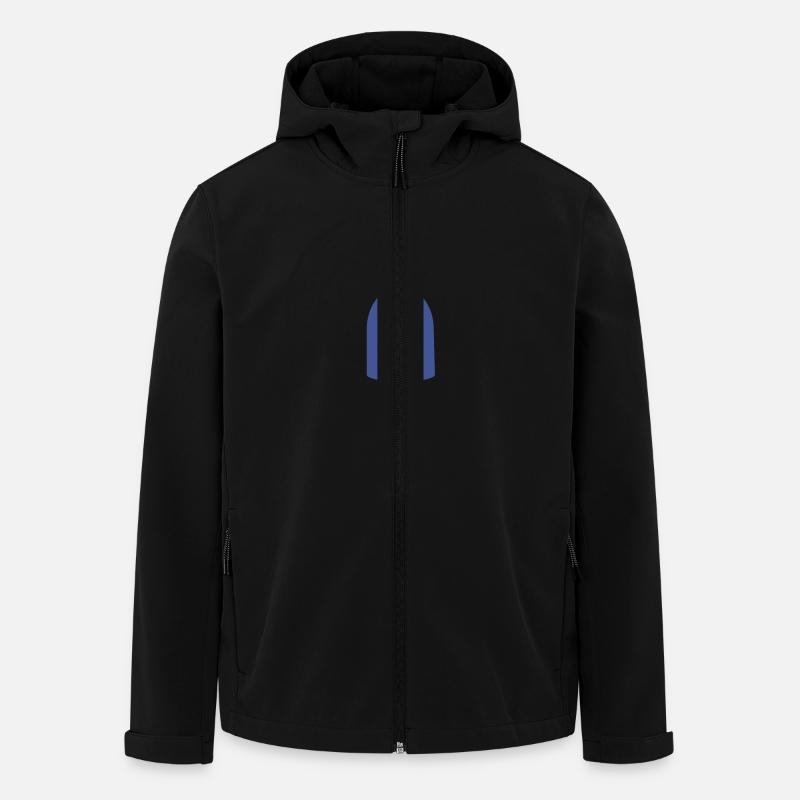 Blaulicht - Polizei - Recycelte Männer Softshell-Jacke von Stanley/Stella - Schwarz