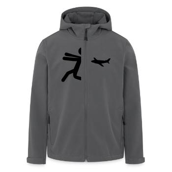 Flucht - Recycelte Männer Softshell-Jacke von Stanley/Stella - Schwarz - Vorne - AI Model Male 185 light (185cm)